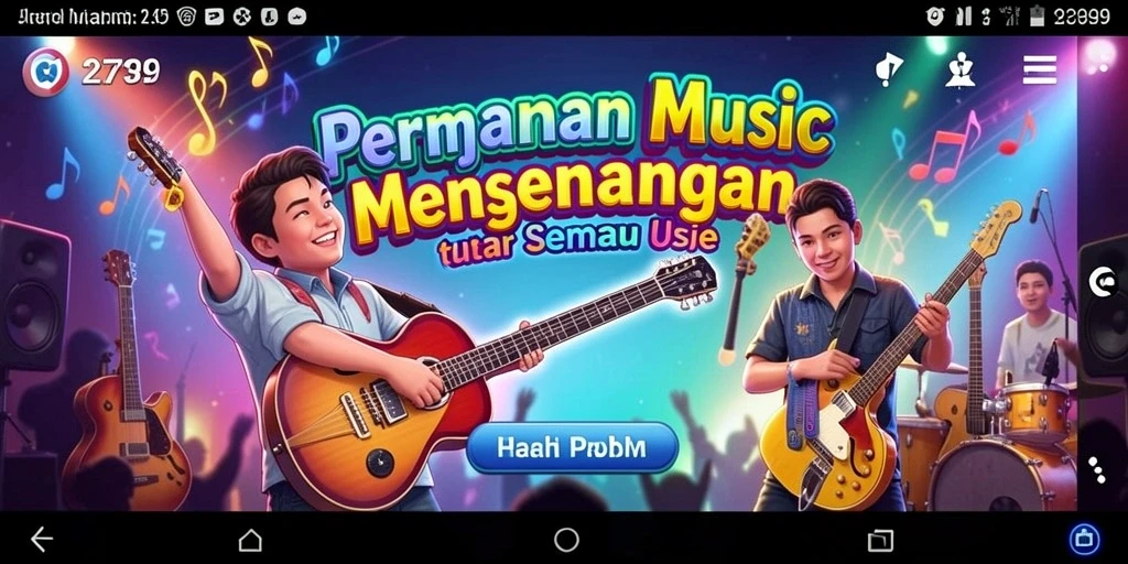 Tampilan gameplay 2739 dengan interaksi musik yang seru.