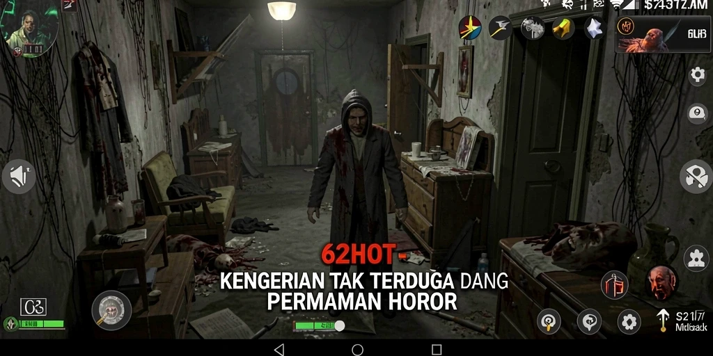 Gameplay seram dengan atmosfer menegangkan di 62HOT.