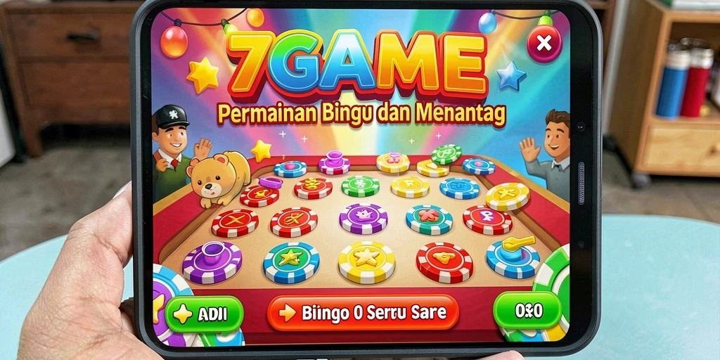 Tampilan gameplay Bingo yang menggembirakan dan interaktif di 7GAME.