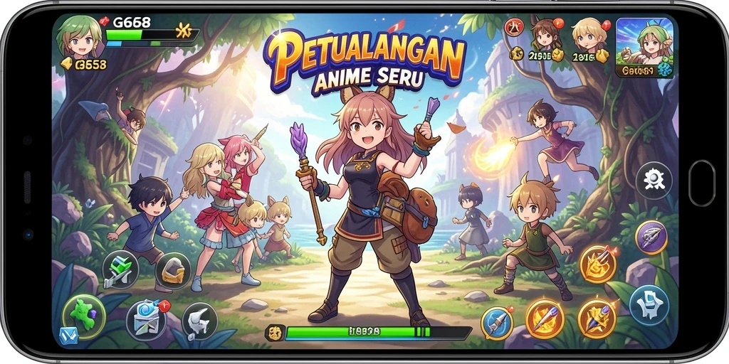 Tangkapan layar gameplay G668 menampilkan adegan penuh aksi.