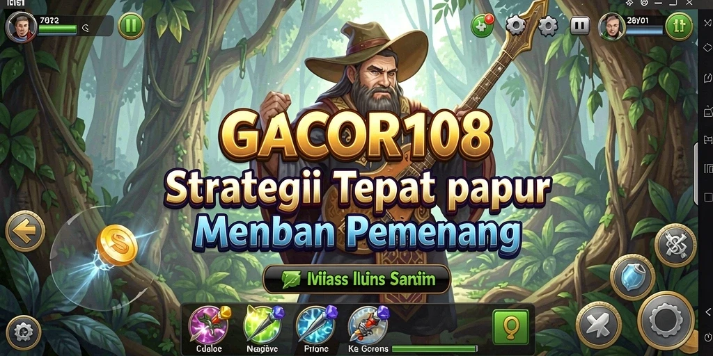 Screenshot GACOR108 menampilkan pertempuran strategis yang seru.