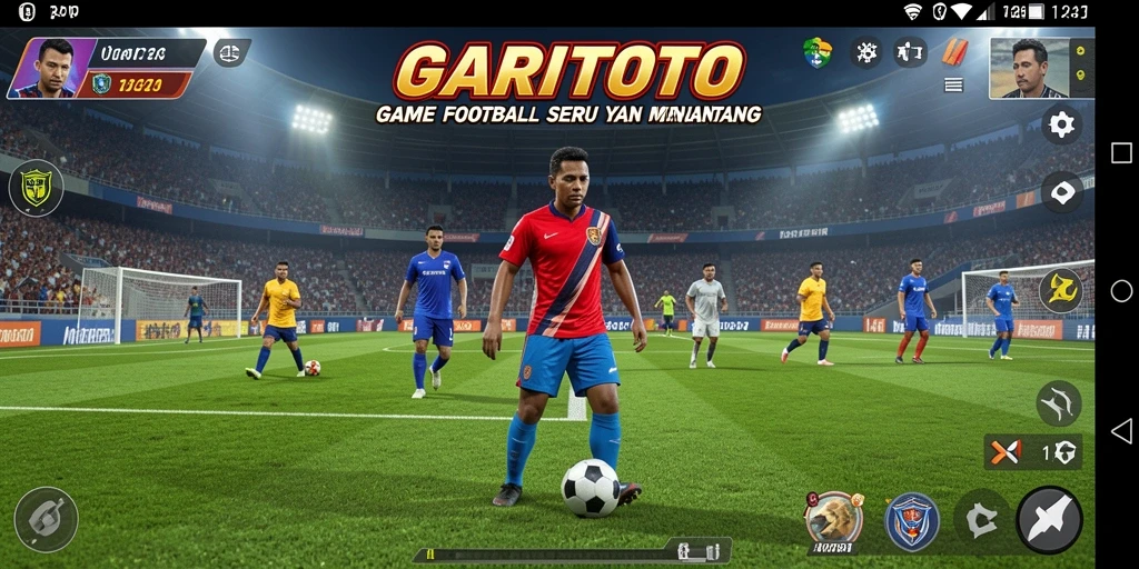 Tangkapan layar GARITOTO menunjukkan aksi seru di lapangan sepak bola.