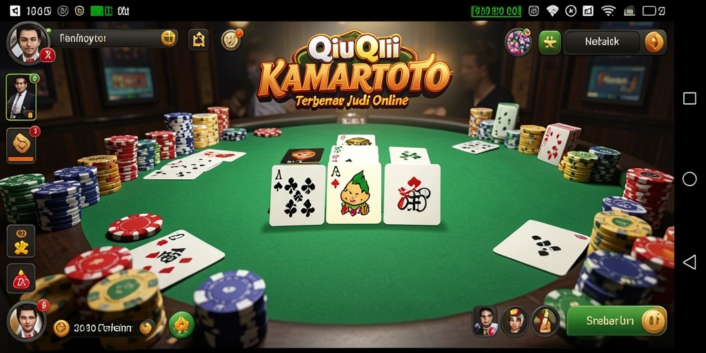 Tampilan gameplay QiuQiu yang mendebarkan di KAMARTOTO.