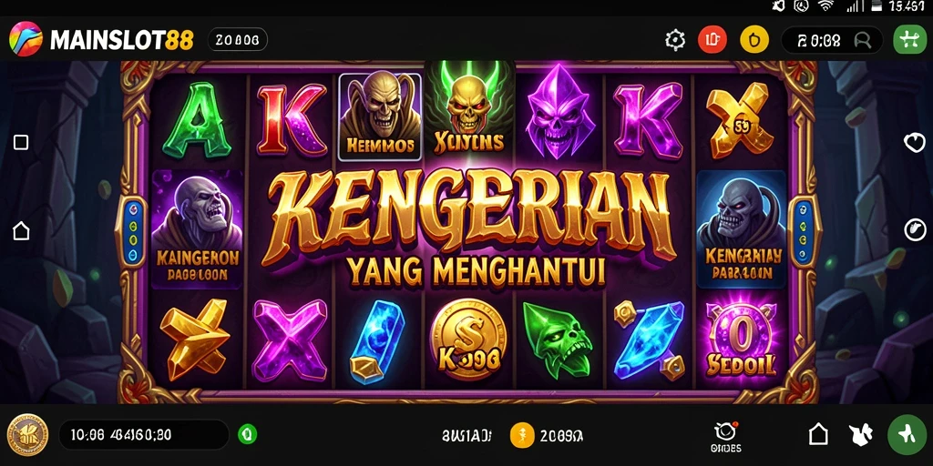 Tampilan gameplay menyeramkan dalam MAINSLOT88 yang menghantui.