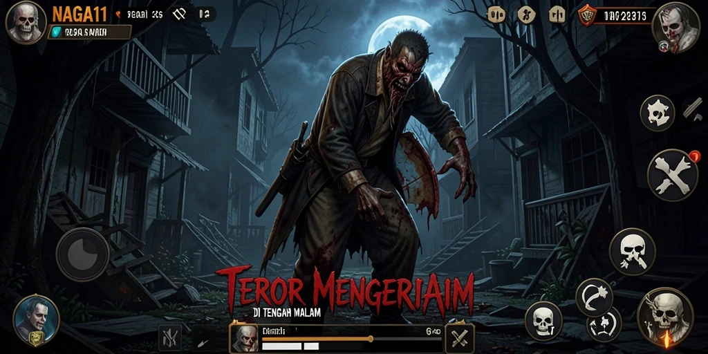 Menampilkan gameplay menegangkan dengan atmosfer horor yang mencekam.