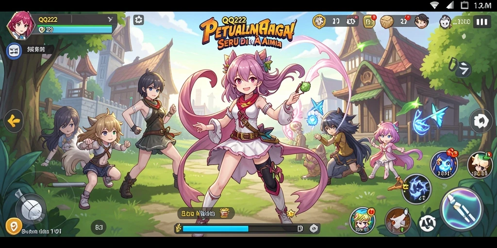 Gameplay menarik dalam QQ222 dengan karakter Anime yang hidup.