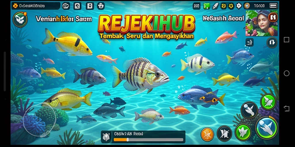 Screenshot gameplay REJEKIHUB menunjukkan aksi seru Tembak Ikan.