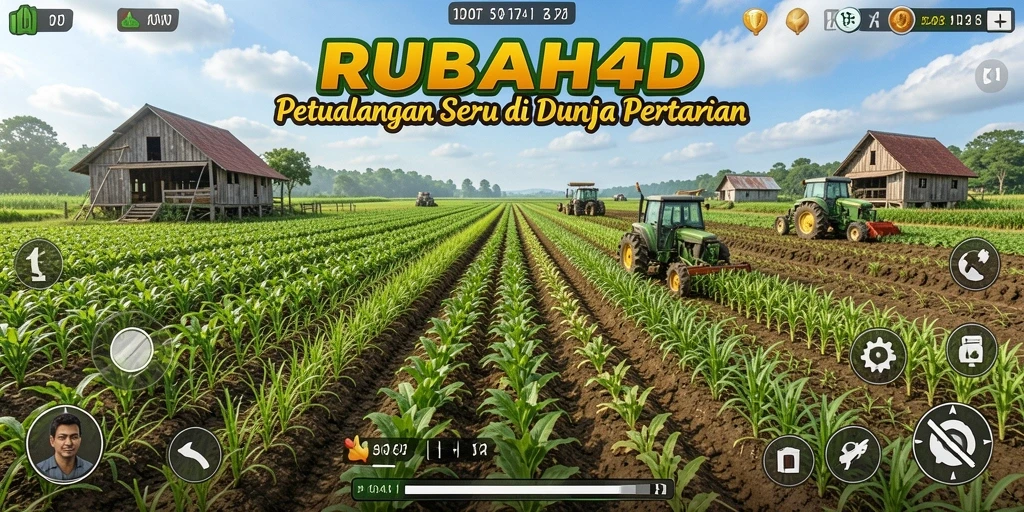Tampilan gameplay menarik di RUBAH4D dengan aktivitas bertani yang seru.