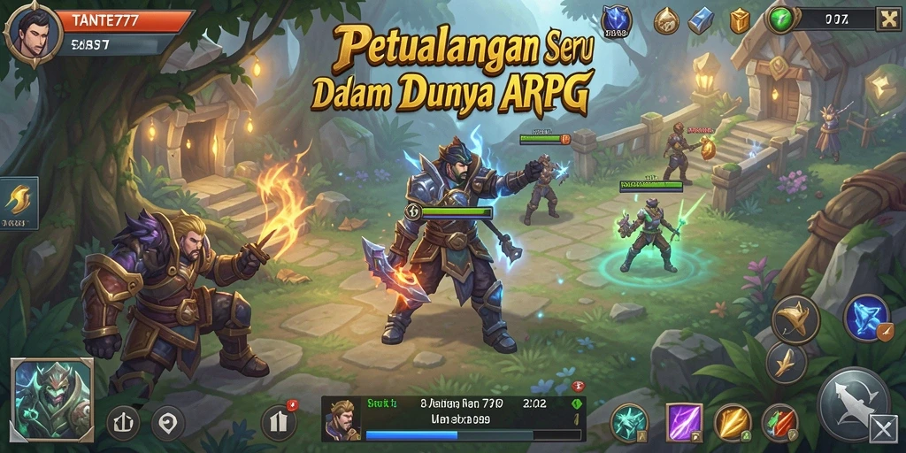 Tampilan gameplay TANTE777 yang menegangkan dan penuh aksi.
