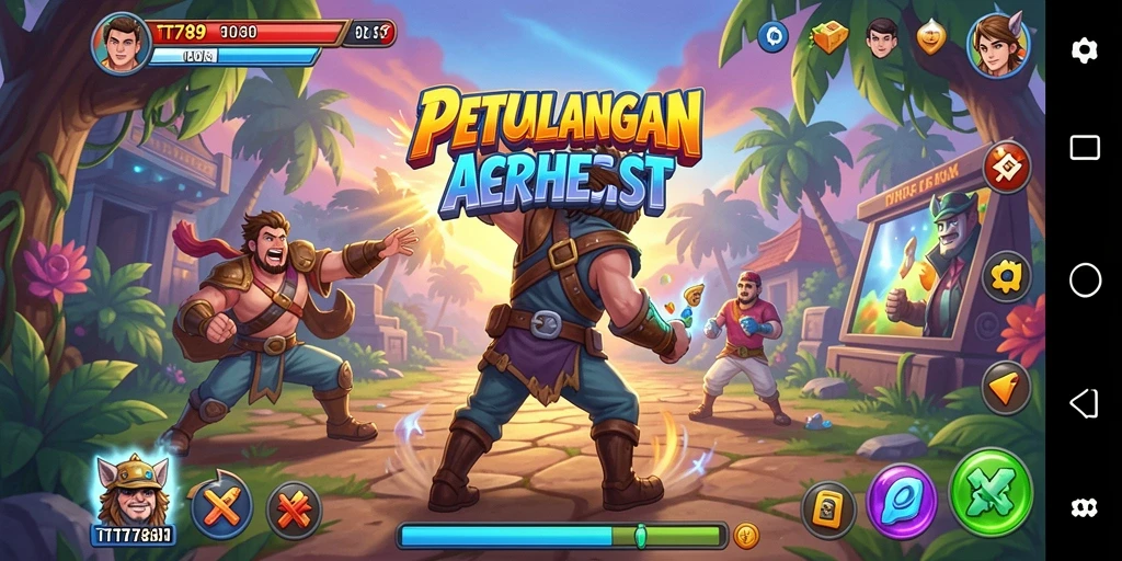 Tampilan menarik dari gameplay arcade di TT789.