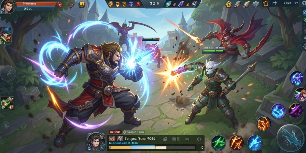 Gameplay seru Z18 dalam pertarungan tim yang intens.